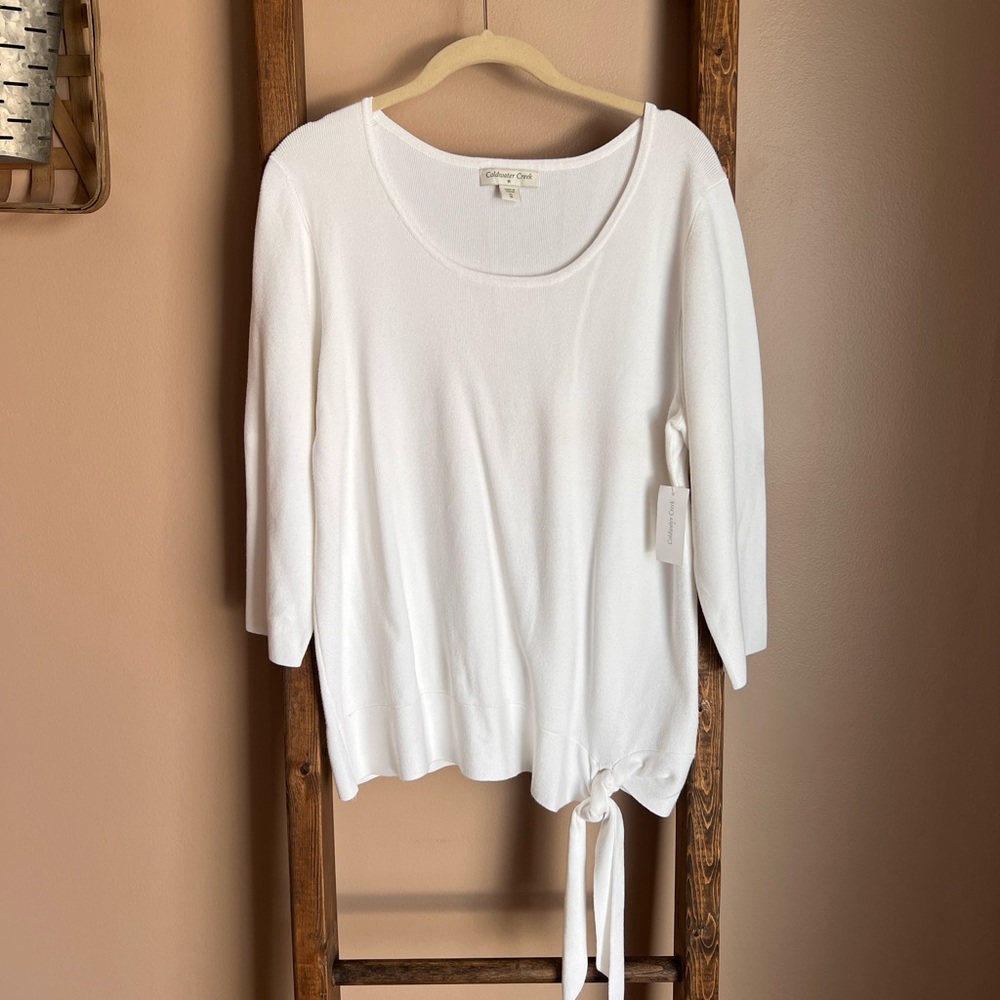 Coldwater Creek White Women's Top NWT